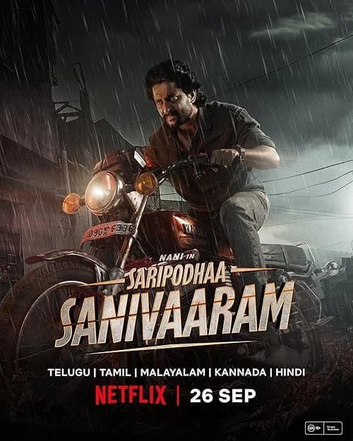 Saripodhaa Sanivaaram film posteri